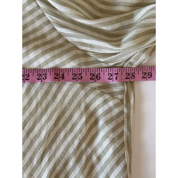 Catherines 3X Blouse Top Neutral Coastal Beige Beach Popover Tunic Lightweight - Picture 10 of 16